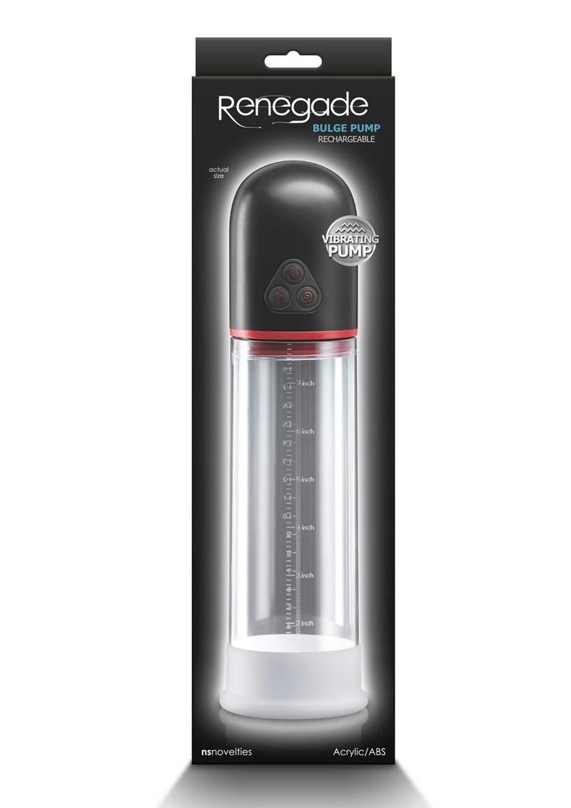 Renegade Bulge Rechargeable Penis Pump - Black