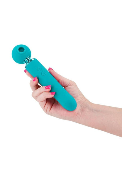 Revel Fae Rechargeable Silicone Vibrator with Clitoral Stimulator