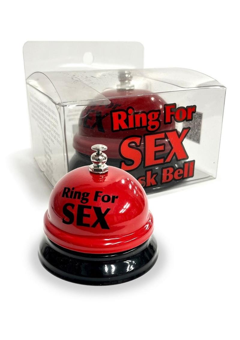 Ring The Bell For Sex Desk Bell - Black/Red