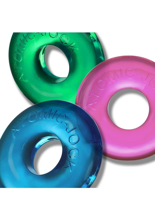 Ringer Max Cock Ring (3 Pack) - Neon Assorted - Assorted Colors