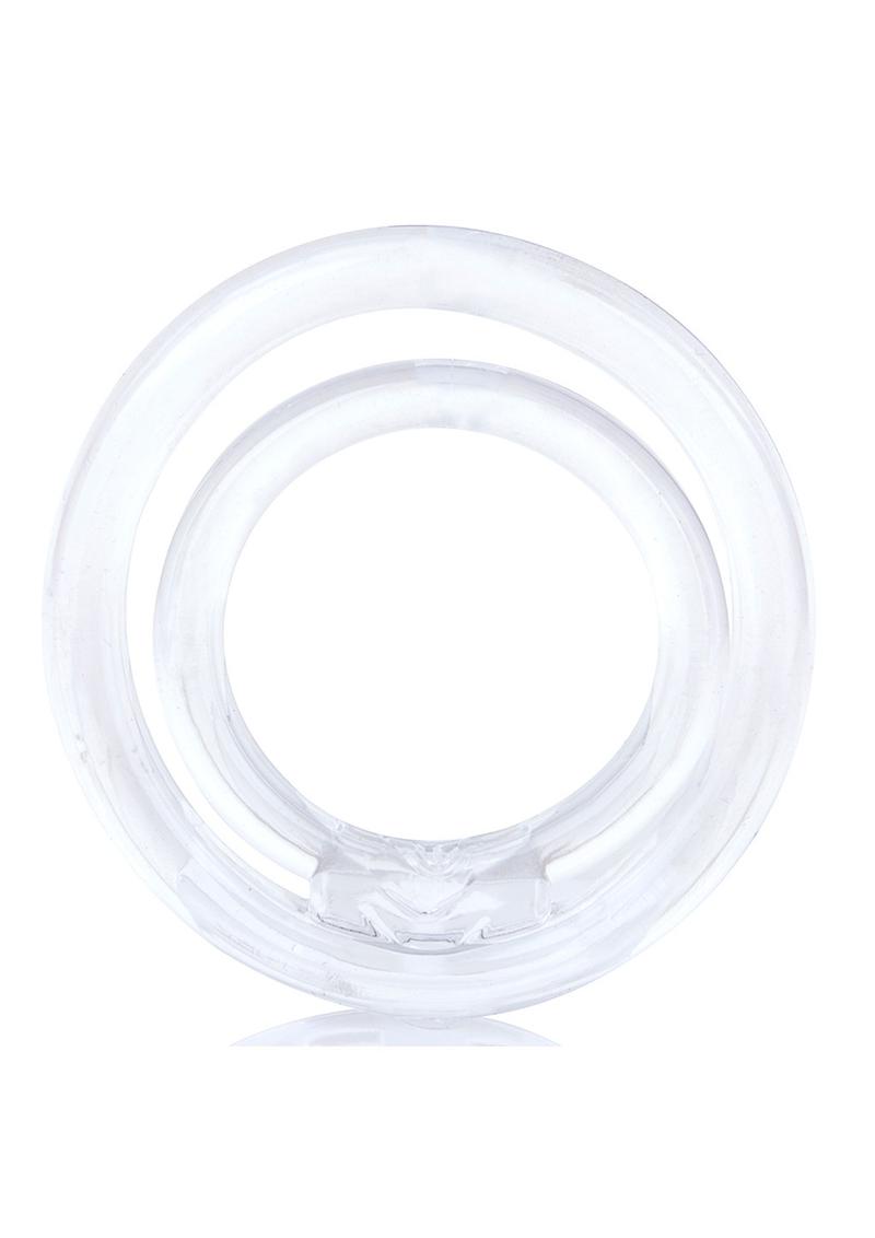 Ringo 2 Stretchy Cock Ring with Testicle Sling - Clear