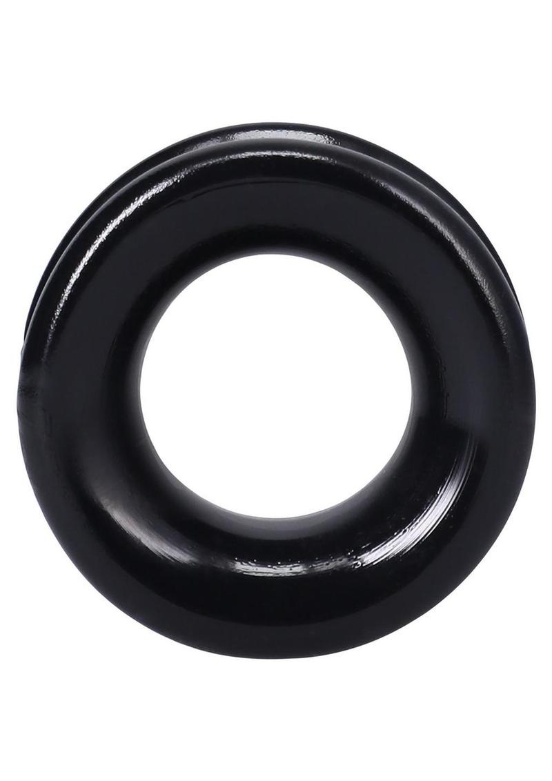 Rock Solid The Convex Cock Ring - Black