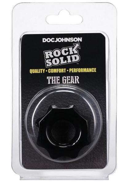 Rock Solid The Gear Cock Ring - Black