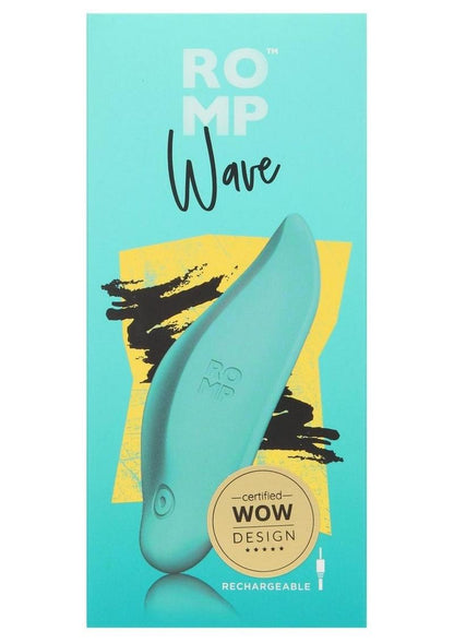 Romp Wave Rechargeable Silicone Clitoral Stimulator - Teal