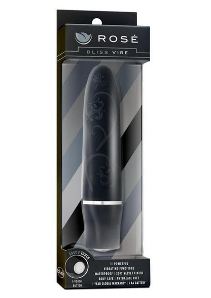 Rose Bliss Vibrator - Black