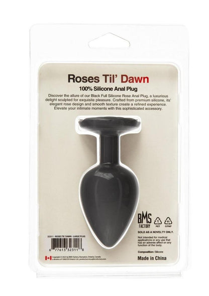 Roses Til Dawn Silicone Butt Plug