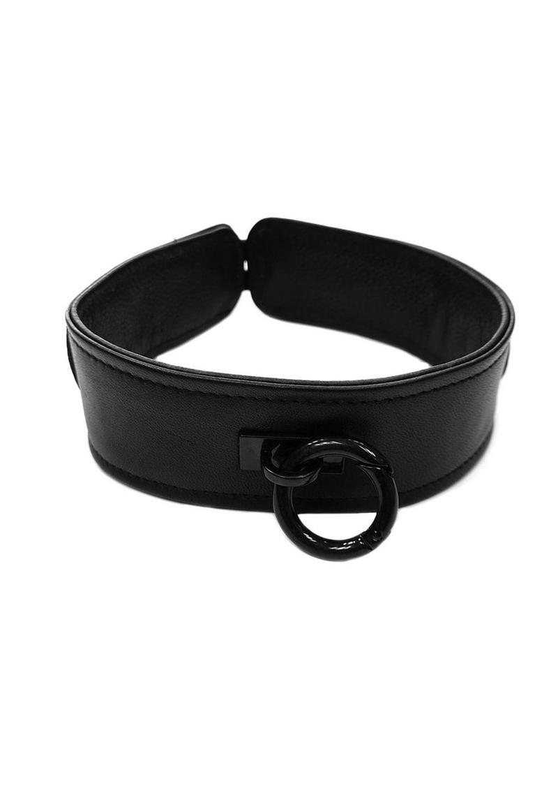 Rouge Leather Collar - Black