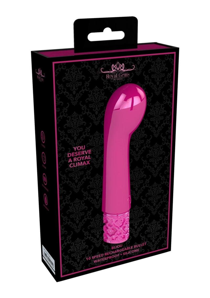 Royal Gems Bijou Silicone Rechargeable Bullet - Pink