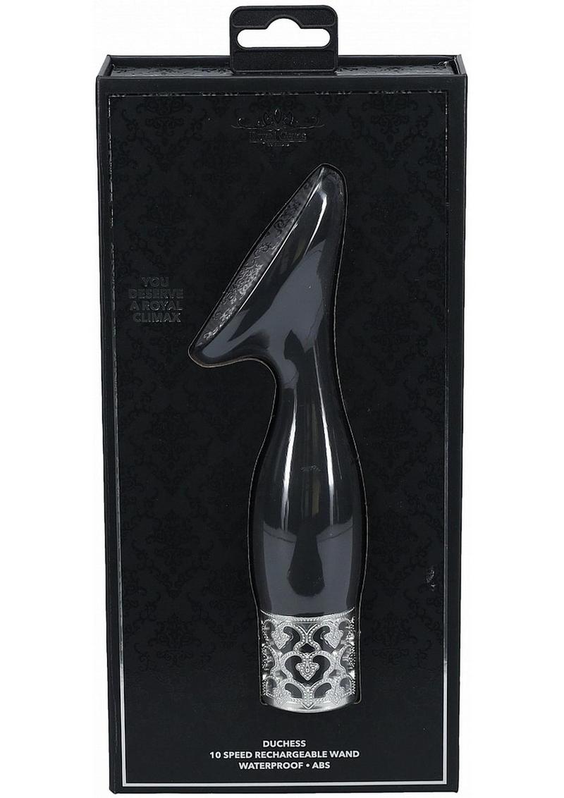 Royal Gems Duchess Silicone Rechargeable Vibrator - Black