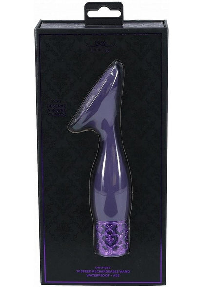 Royal Gems Duchess Silicone Rechargeable Vibrator - Purple