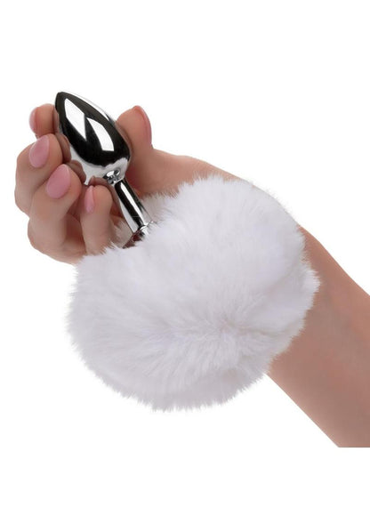 Running Wild Faux Fur Bunny Tail and Metallic Anal Plug