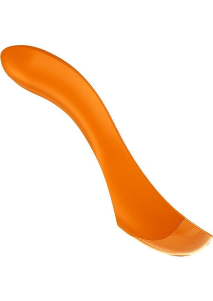 Satisfyer Candy Cane Silicone Rechargeable Mini Vibrator - Orange