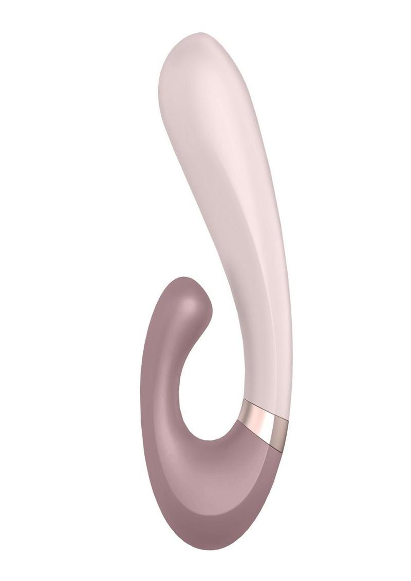 Satisfyer Heat Wave Silicone Warming Rabbit Vibrator - Mauve/Purple