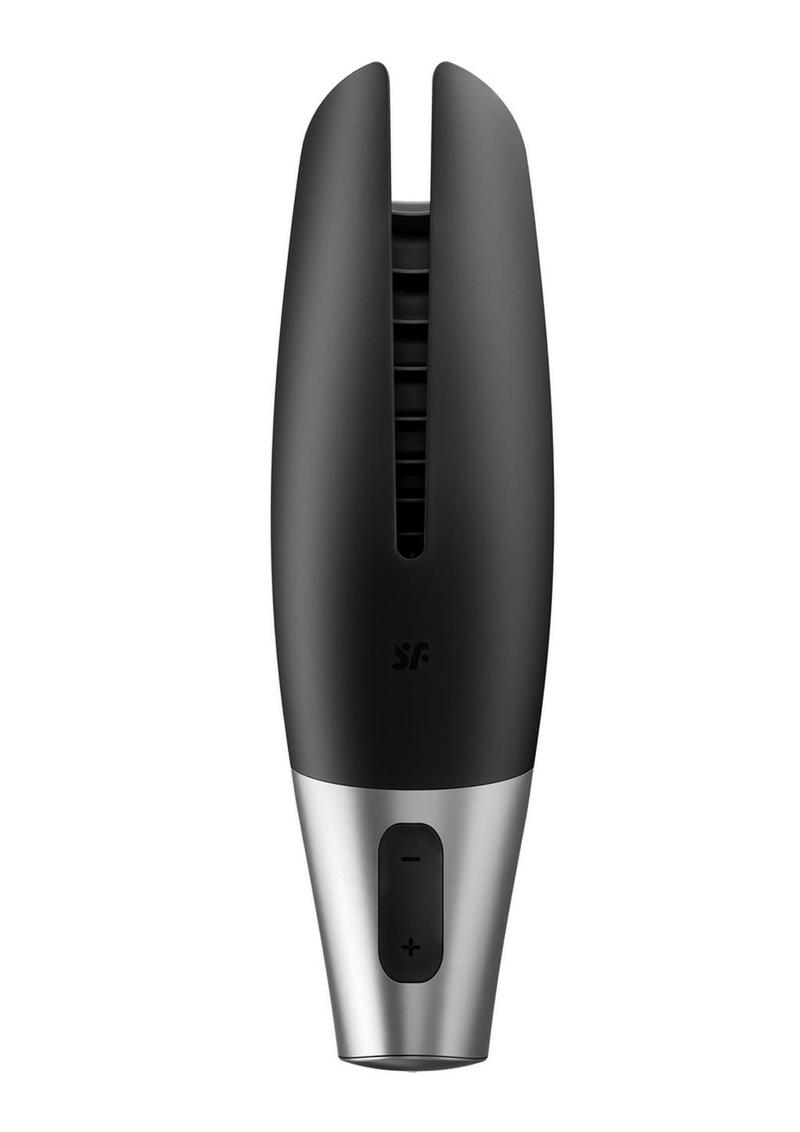 Satisfyer Power Masturbator Rechargeable Silicone Stroker - Black