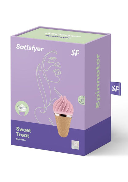 Satisfyer Sweet Treat Silicone Magnetic USB Rechargeable Waterproof - Brown/Pink