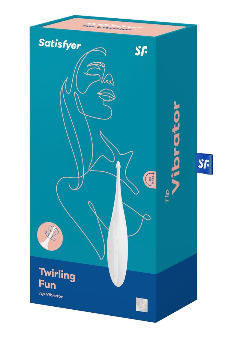 Satisfyer Twirling Fun Silicone Vibrator - White