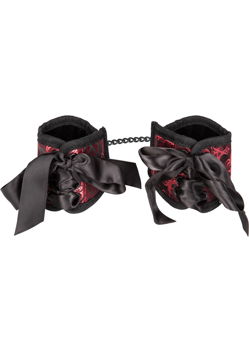 Scandal Corset Cuffs - Red