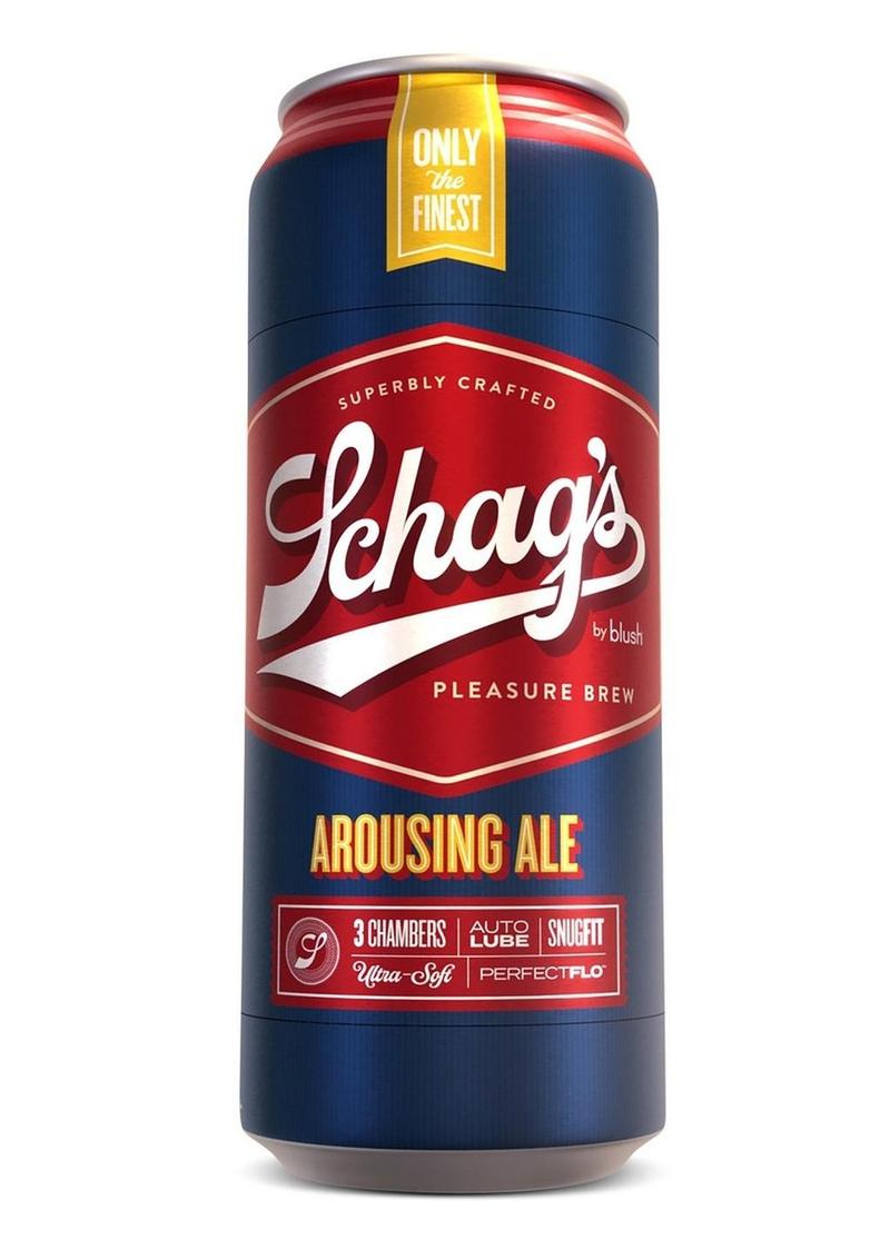 Schag's Arousing Ale Beer Can Stroker - Frosted - White