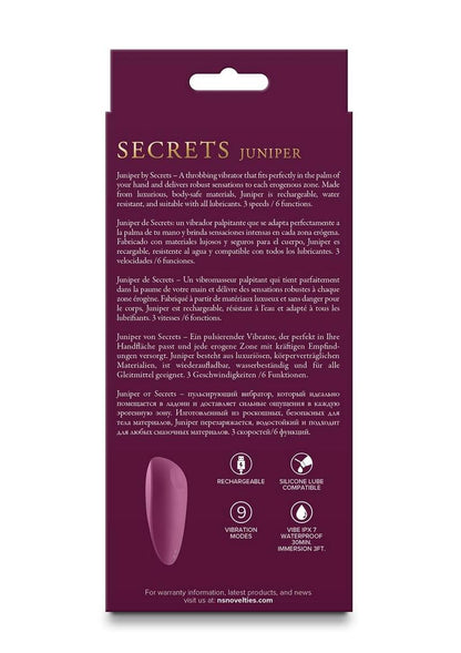 Secrets Juniper Rechargeable Silicone Vibrator