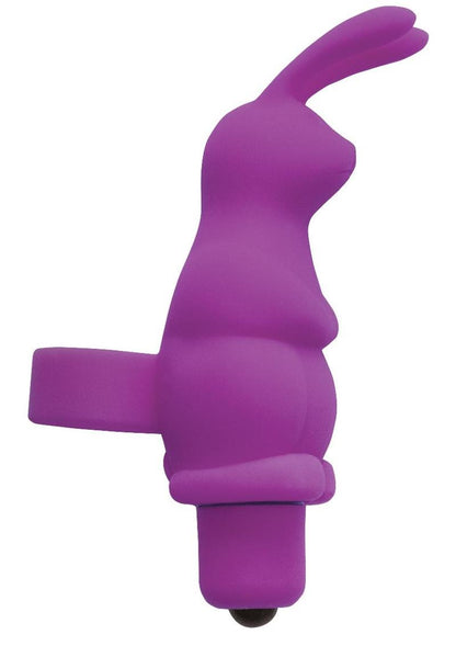 Seduce Me Rabbit Clit Teaser Silicone Finger Massager - Purple