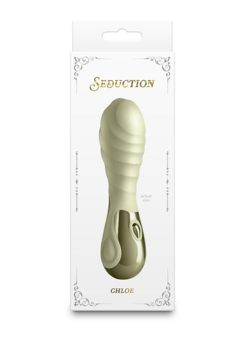 Seduction Chloe Rechargeable Silicone Mini Vibrator - Green