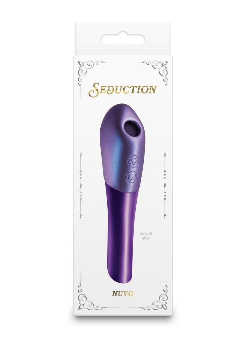 Seduction Nuvo Rechargeable Silicone Air Pulse Clitoral Stimulator - Purple