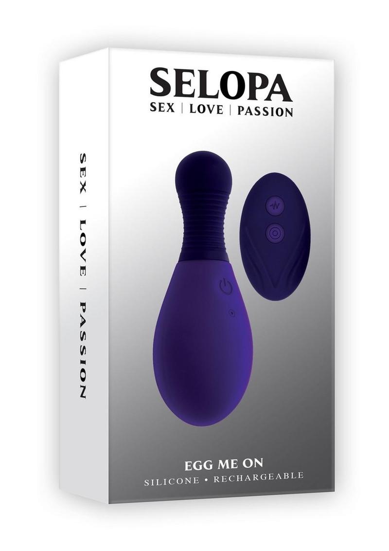 Selopa Egg On Me Rechargeable Silicone Egg Vibrator - Purple