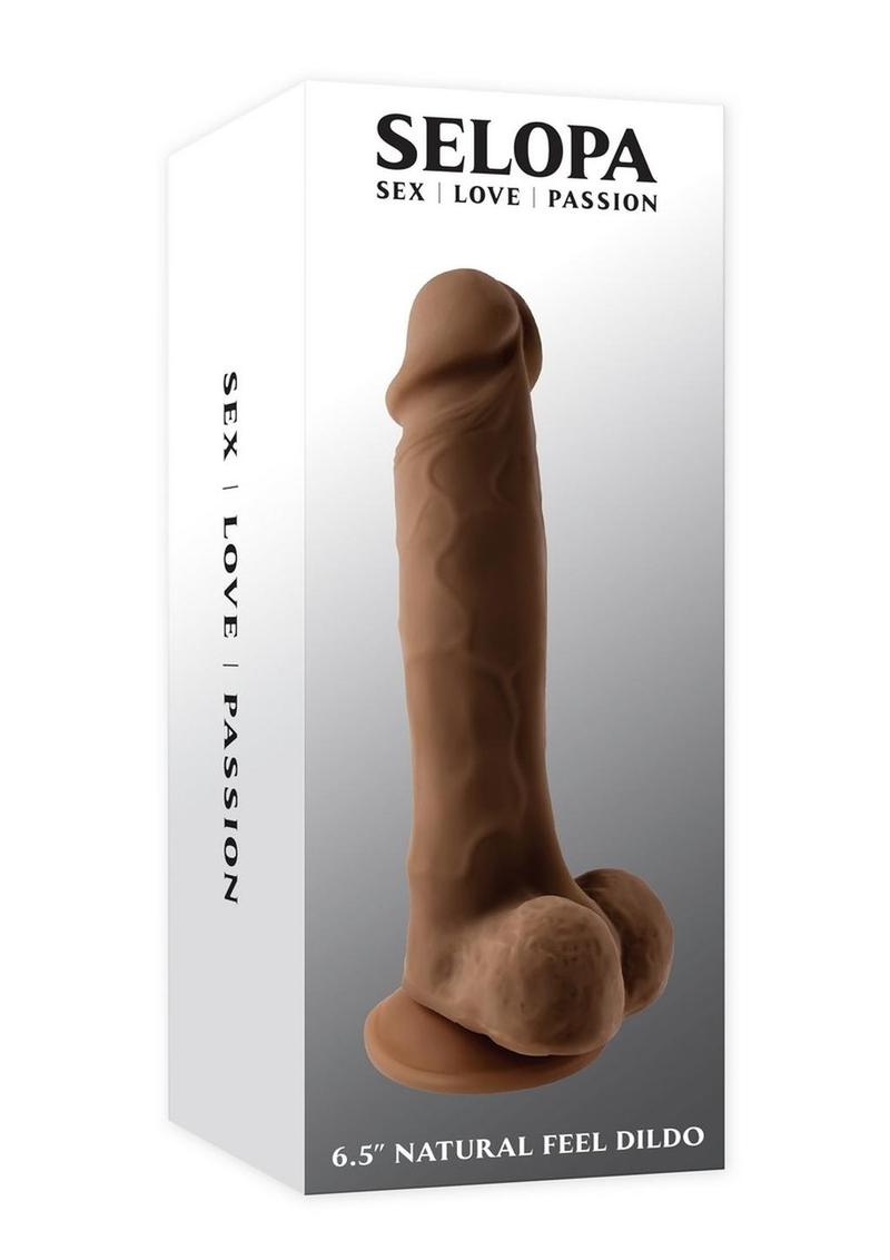 Selopa Natural Feel Dildo - Chocolate - 6.5in