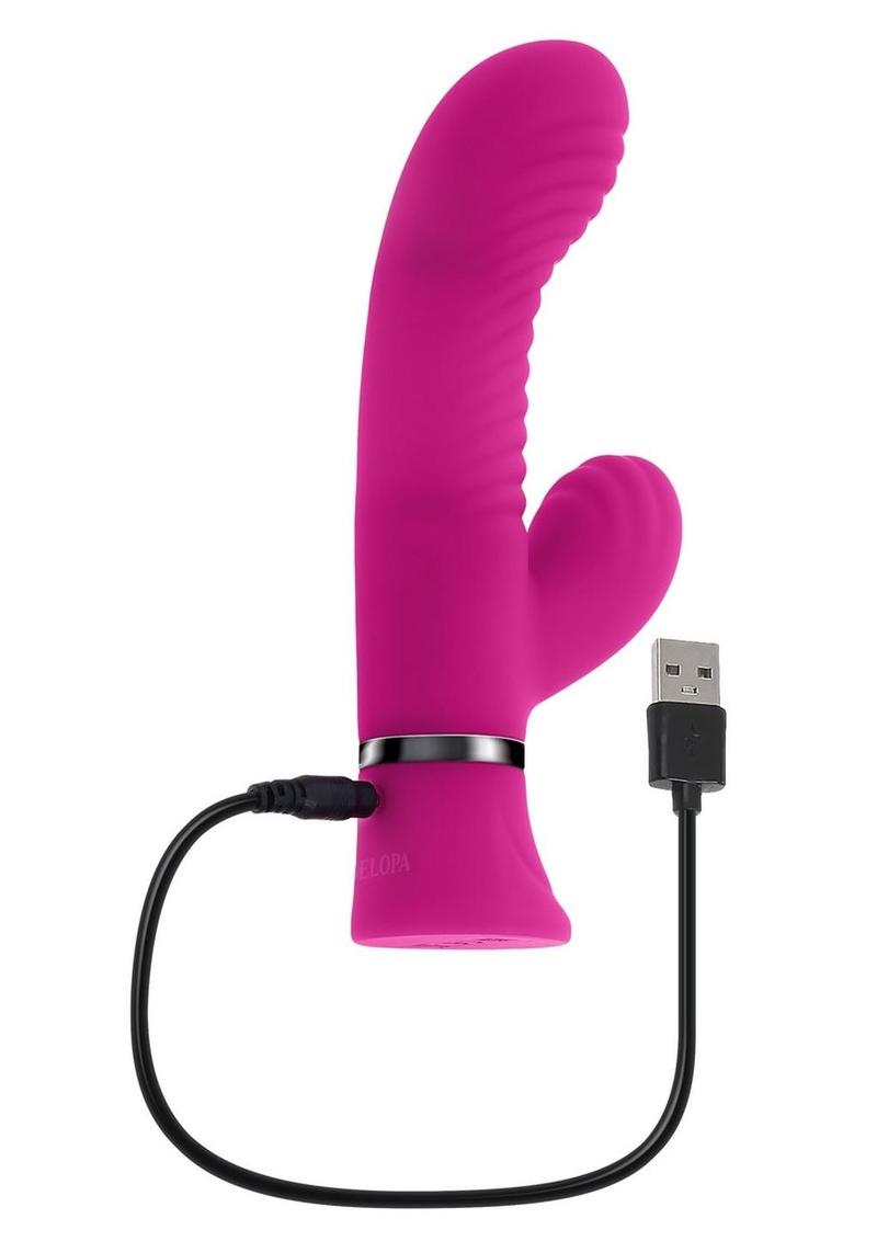 Selopa Next Wave Rechargeable Silicone Rabbit Vibrator - Pink