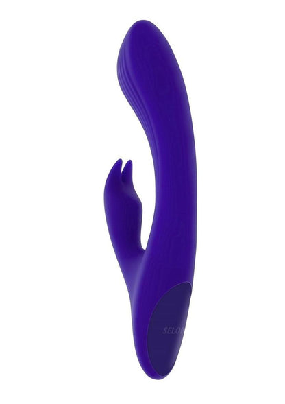 Selopa Poseable Bunny Rechargeable Silicone Rabbit Vibrator - Purple