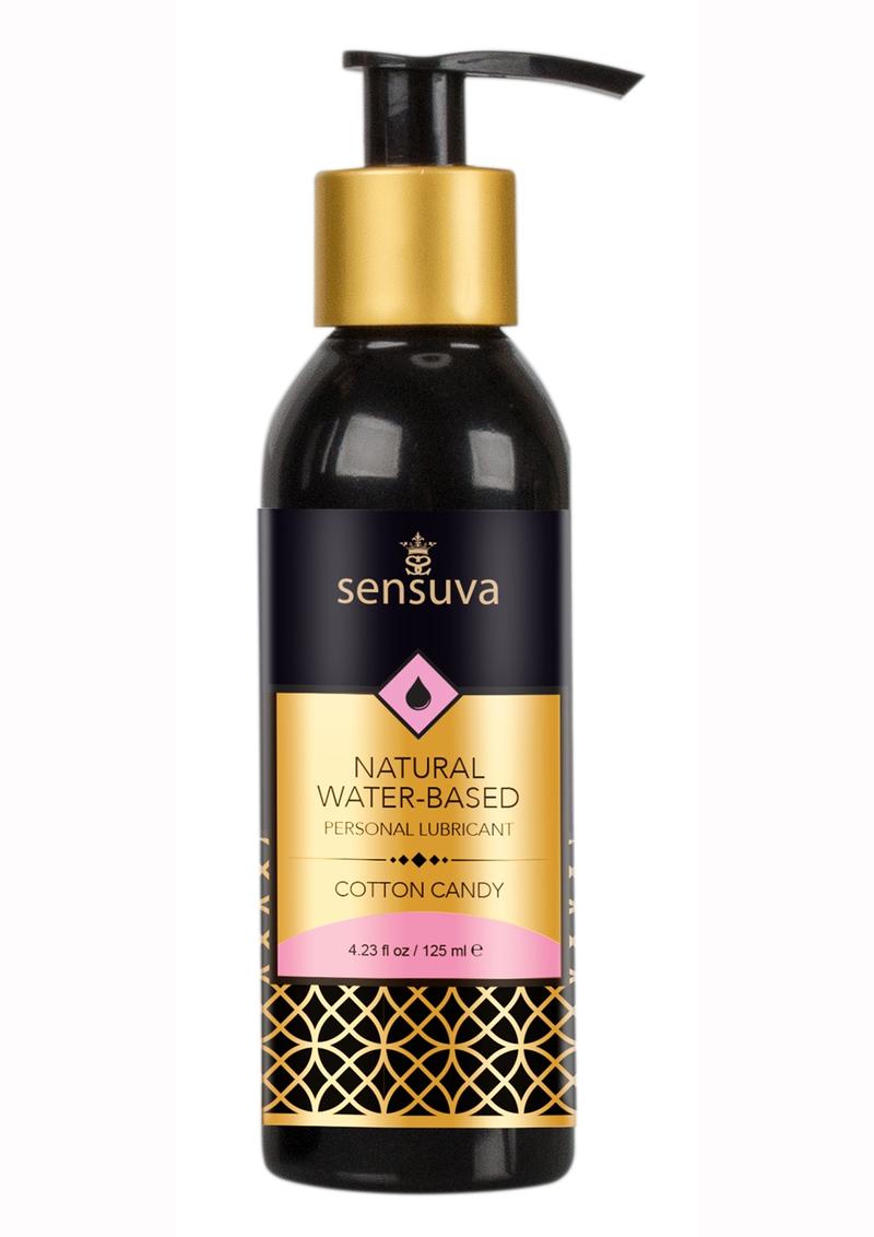 Sensuva Natural Water Based Cotton Candy Flavored Lubricant - 4oz