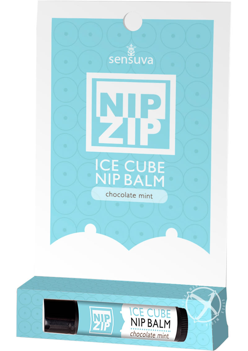 Sensuva Nip Zip Ice Cube Nip Balm Chocolate Mint Flavor - Chocolate