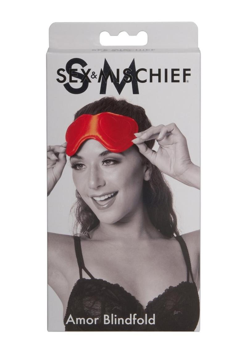 Sex and Mischief Amor Blindfold - Red