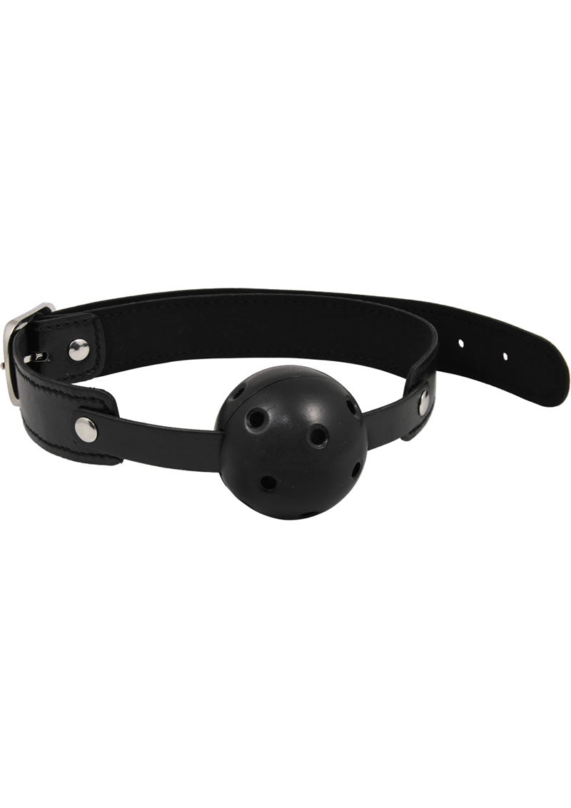 Sex and Mischief Breathable Ball Gag - Black