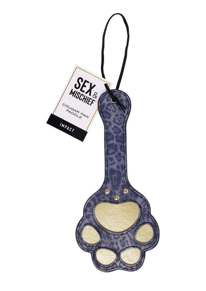 Sex and Mischief Cougar Paw Paddle - Blue/Gold/Navy