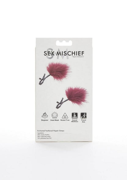 Sex and Mischief Enchanted Feather Nipple Clamps