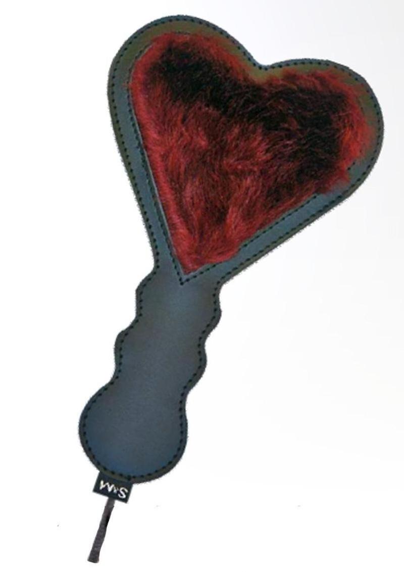 Sex and Mischief Enchanted Heart Paddle - Black/Multicolor/Red