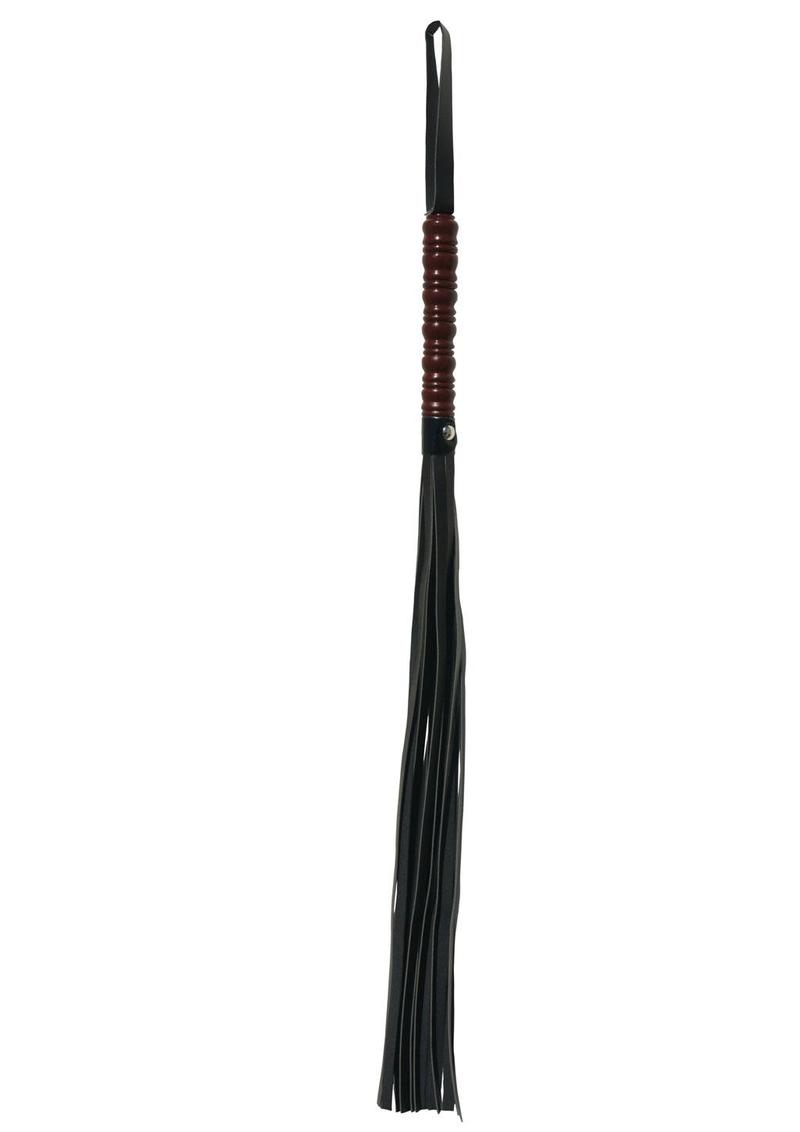 Sex and Mischief Mahogany Flogger - Black