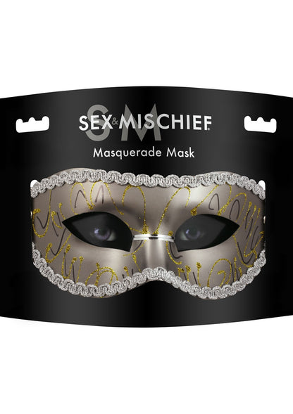 Sex and Mischief Masquerade Mask - Gray