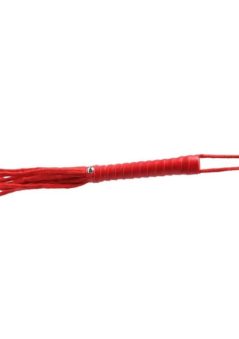 Sex and Mischief Red Rope Flogger