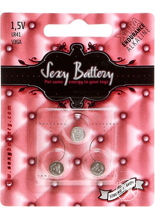 Sexy Battery Xtra Endurance Alkaline Batteries Lr41 V3ga/ 1.5v - 3 Pack