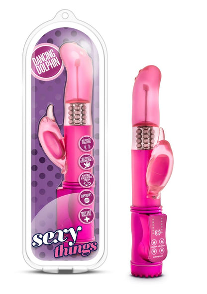 Sexy Things Dancing Dolphin Rabbit Vibrator - Fuchsia/Pink