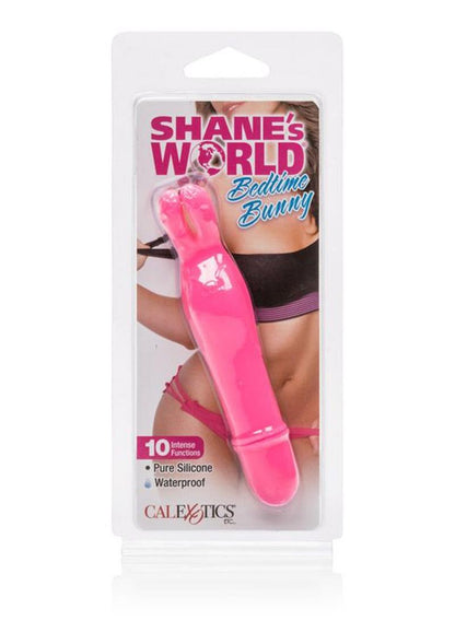 Shane's World Bedtime Bunny Silicone Vibrator Waterproof - Pink - 4.25in