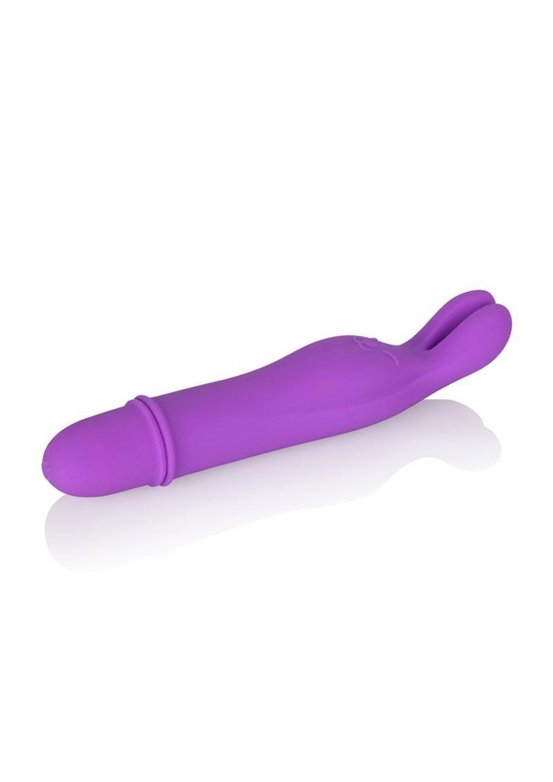 Shane's World Bedtime Bunny Silicone Vibrator Waterproof - Purple - 4.25in