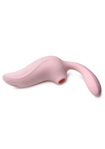 Shegasm 3-Way Elixir Rechargeable Silicone Sucking and Pulsing Vibrator