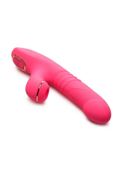 Shegasm Pro-Thrust Thrusting Suction Rechargeable Silicone Rabbit Vibrator