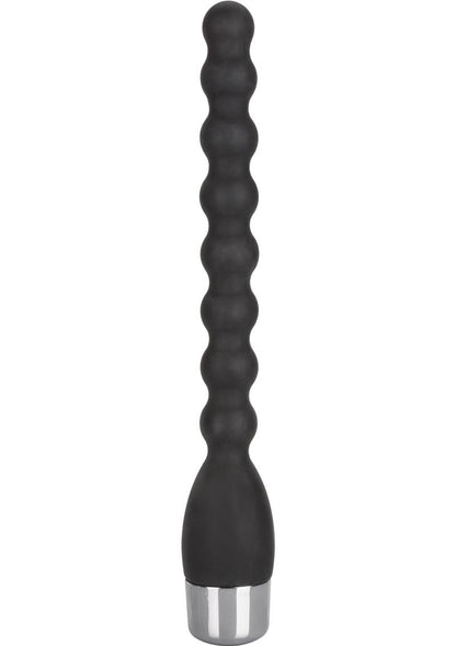 Silicone Bendie Power Probe Anal Beads Waterproof - Black