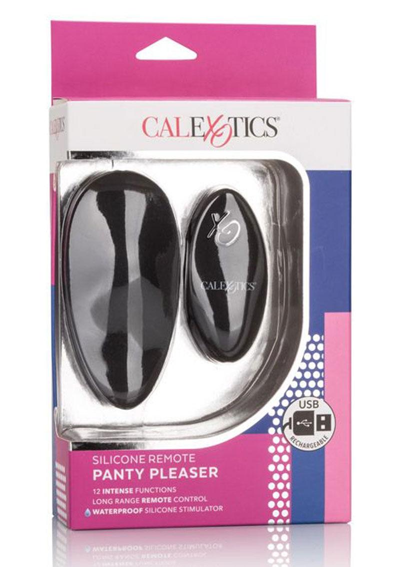 Silicone Remote Panty Pleaser Rechargeable Panty Vibe - Black