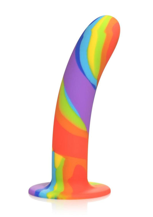 Simply Sweet Rainbow Silicone Dildo