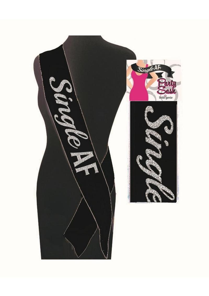 Single AF Sash - Black/White